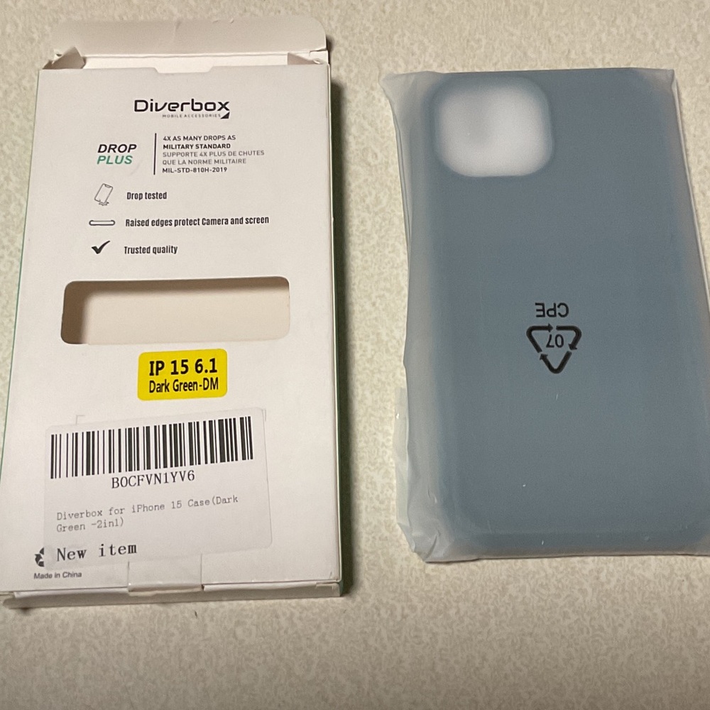 Dark Green Phone Case for iPhone 15